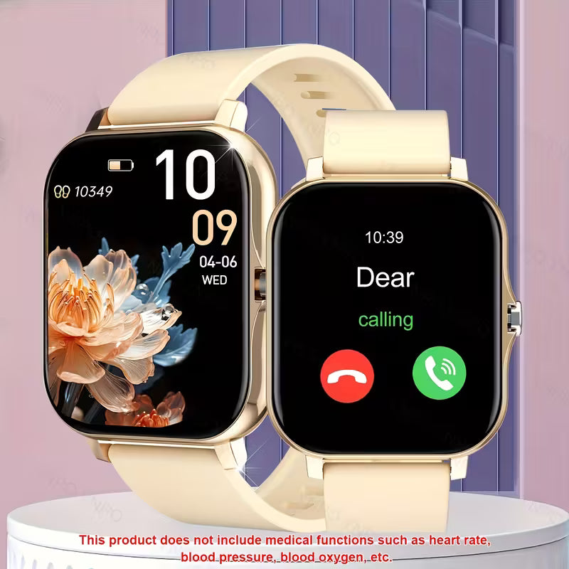 Smartwatch with digital display and app icons 