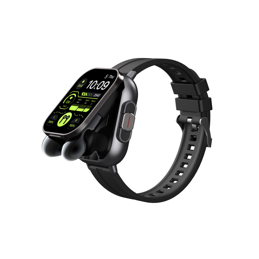 Smart watch showing health monitoring heart rate screen