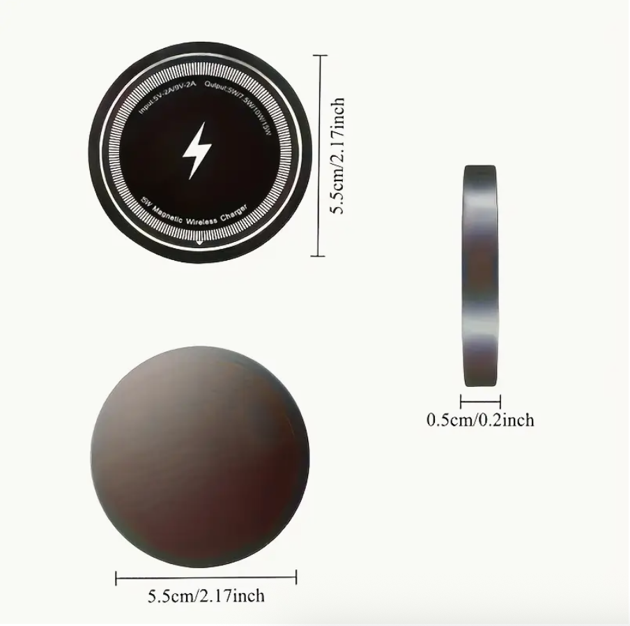 15W Magnetic Wireless Charger Pad – Fast Charging for iPhone & Qi Devices