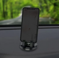 360° rotatable car phone holder mounted on dashboard