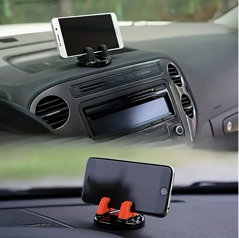 360° Rotatable Car Phone Holder – Anti-Slip Dashboard Mount for All Smartphones