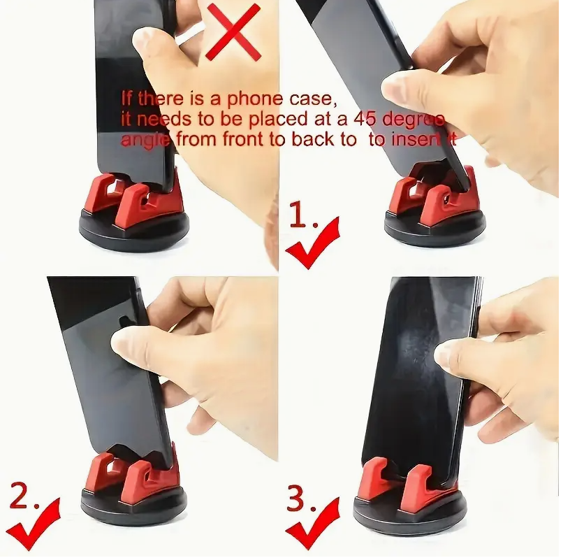 360° Rotatable Car Phone Holder – Anti-Slip Dashboard Mount for All Smartphones